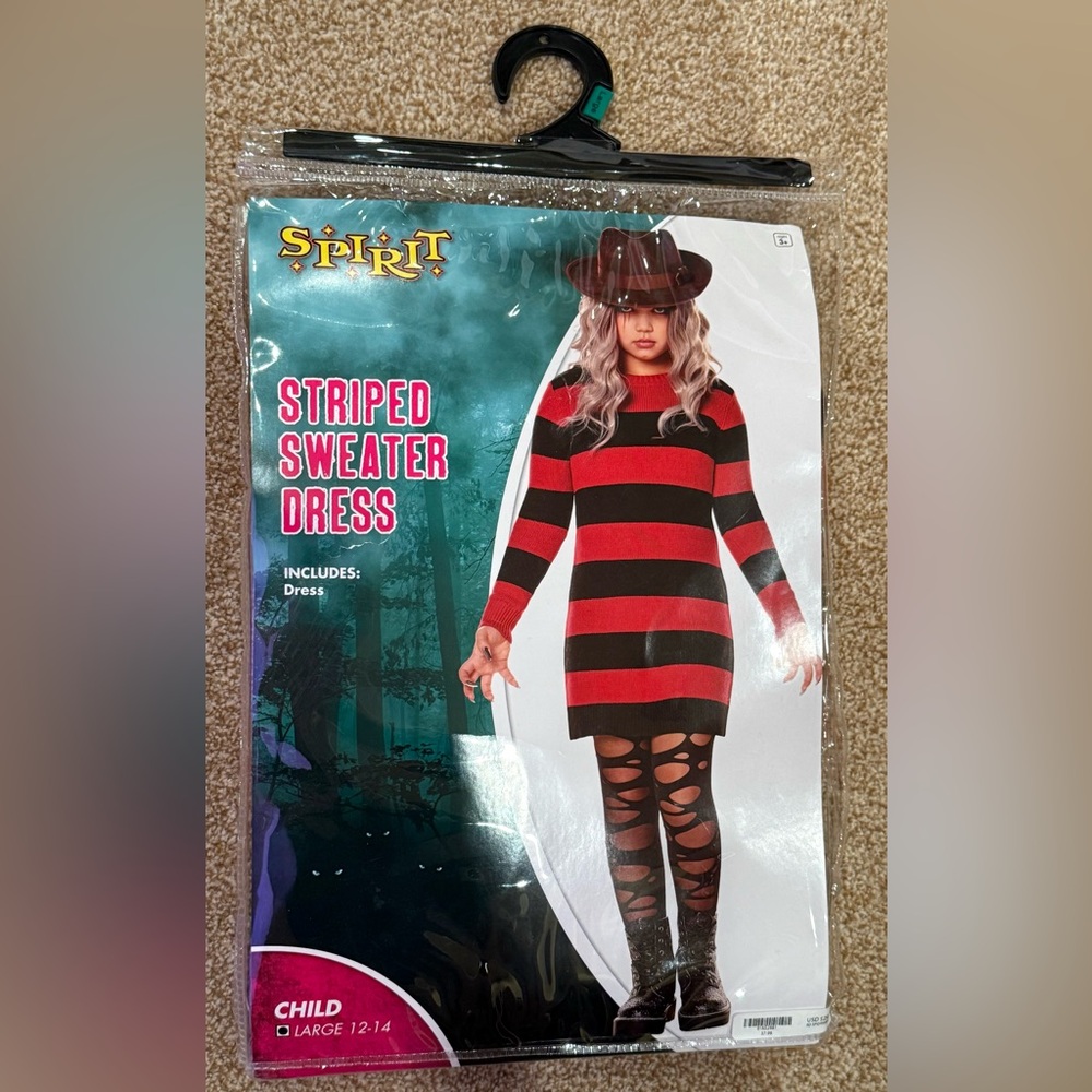Spirit Freddy Krueger Striped Sweater Dress